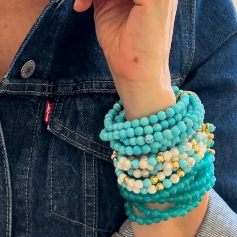 CC AND CO BY CATHERINE CANINO - SALLY BRACELET IN TURQUOISE