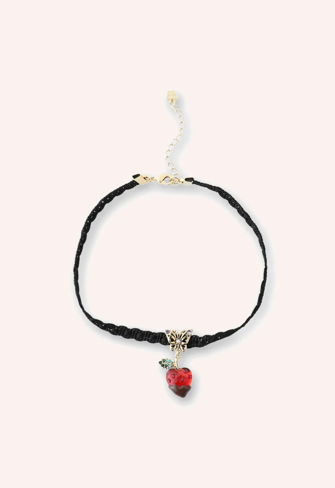 Chocolate Covered Strawberry Choker - Black Multi Annasui