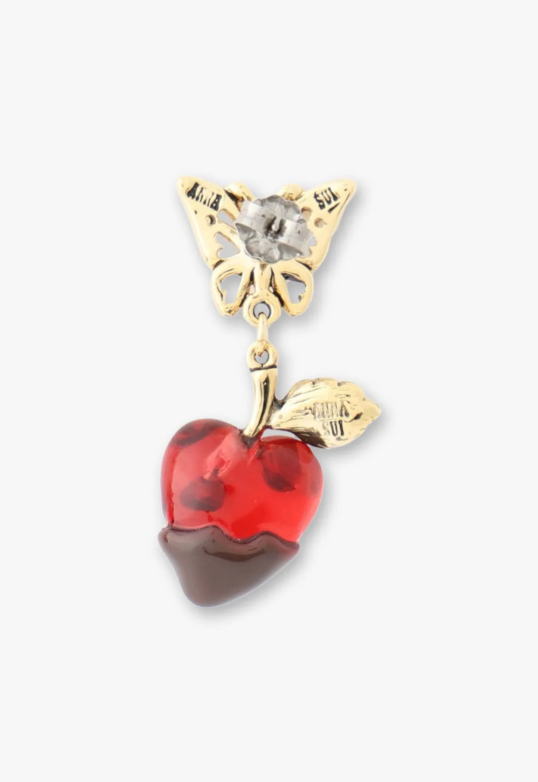 Chocolate Covered Strawberry Earrings - Red Multi Annasui