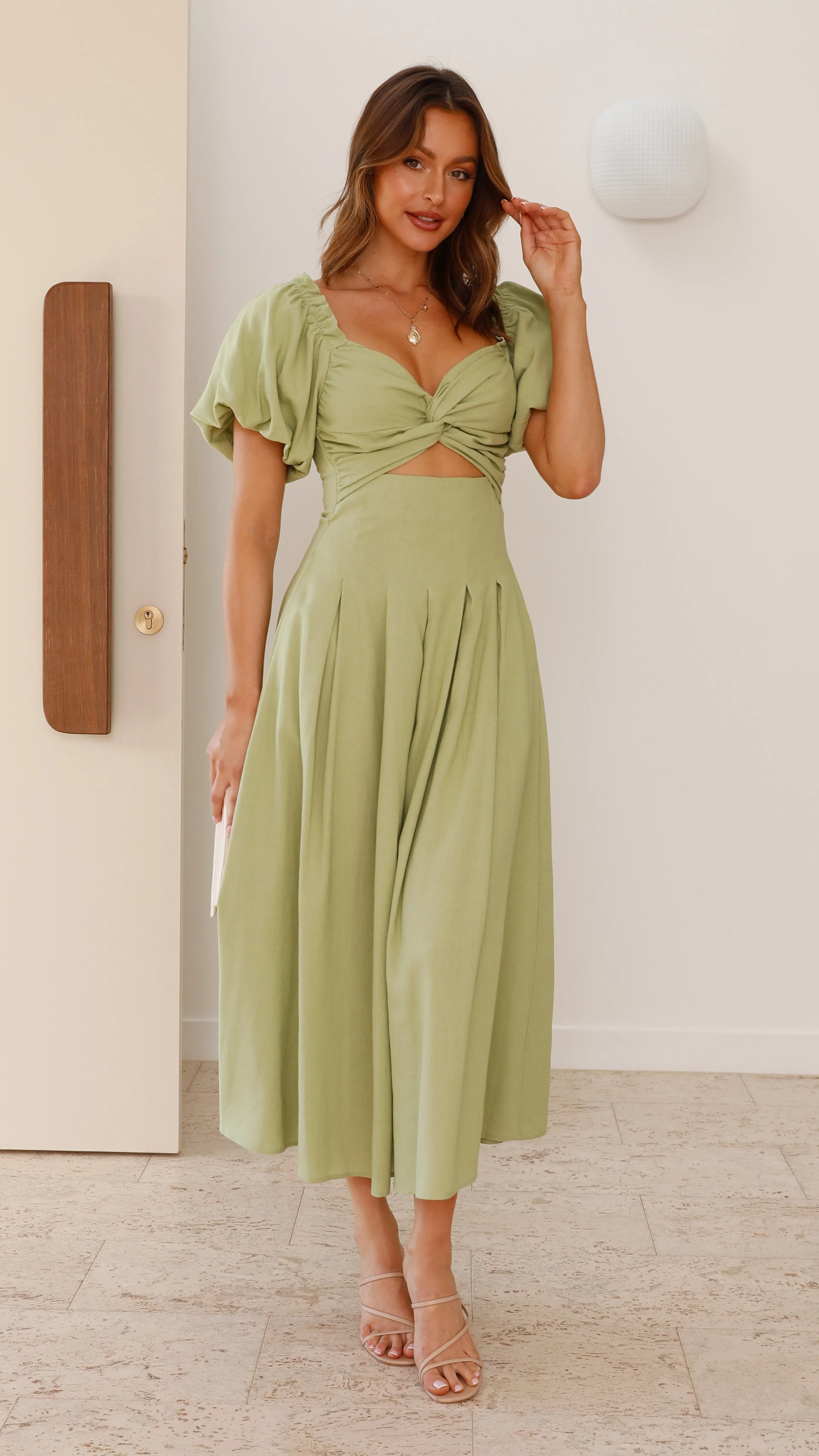 Christina Maxi Dress - Olive Billy J