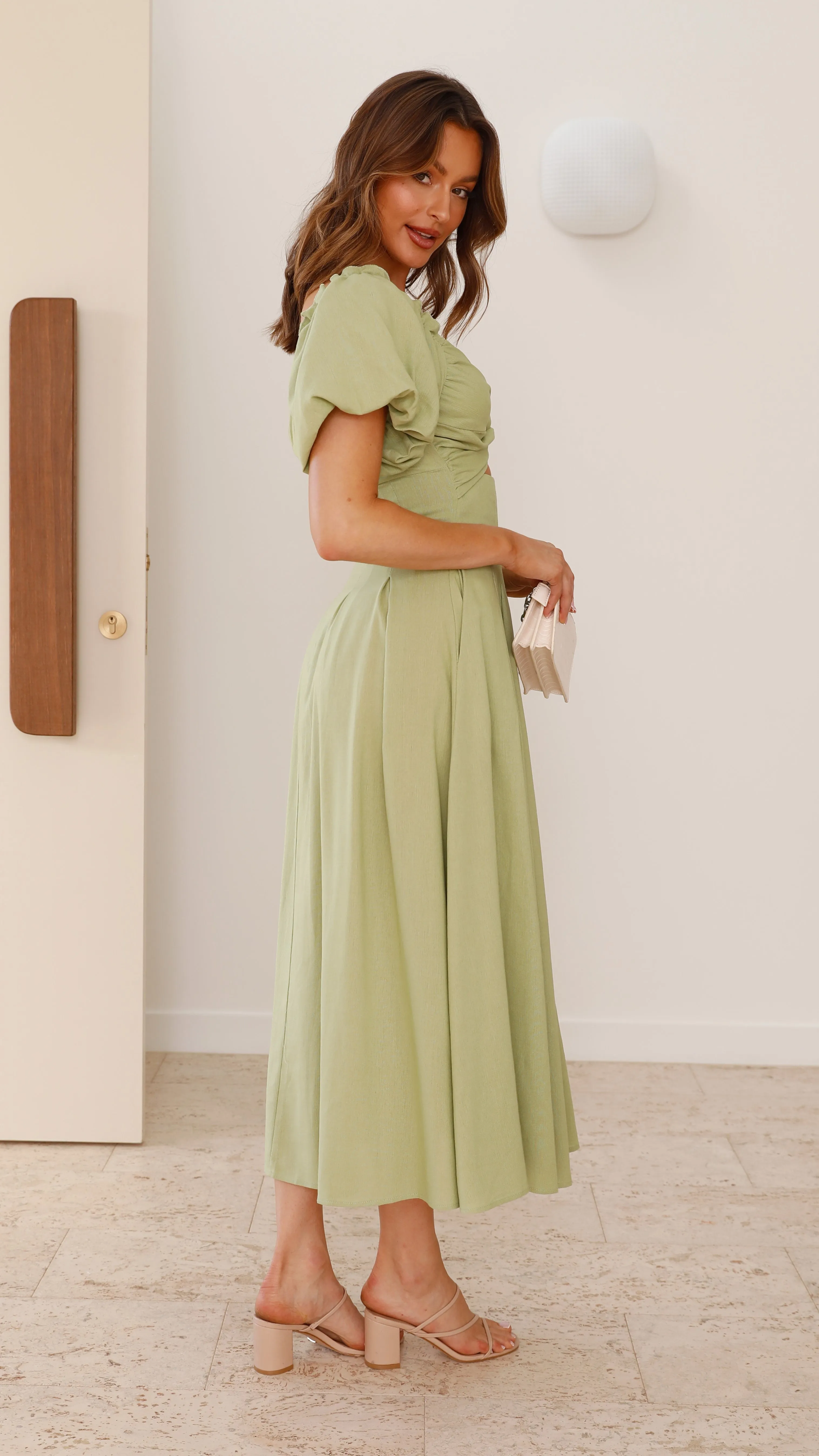 Christina Maxi Dress - Olive Billy J