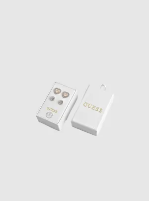 Clear Crystal Stud Earrings Guess