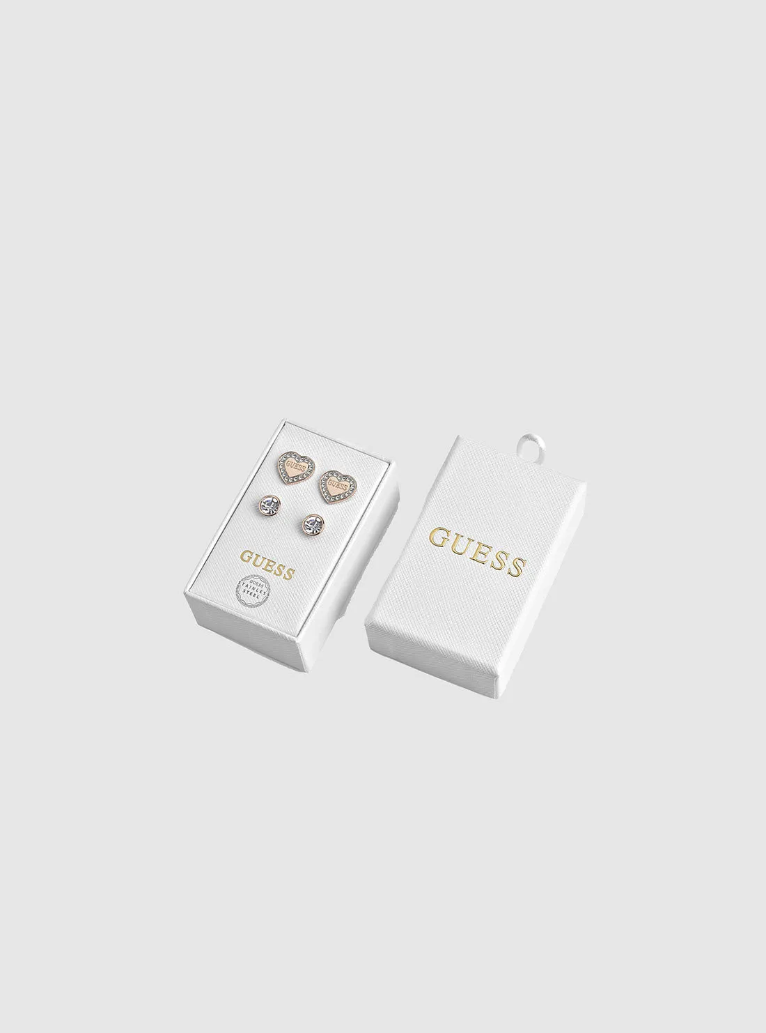 Clear Crystal Stud Earrings Guess