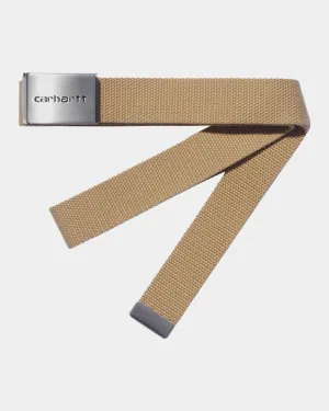 Clip Belt Chrome | Dusty Hamilton Brown Carhartt WIP