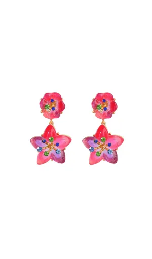 COLORFUL PETAL ALEC EARRINGS Gloria Lanvin