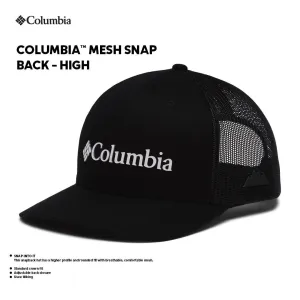 Columbia Unisex Black Mesh Snap Back High Crown Cap