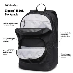 Columbia Unisex Black Zigzag II Backpack 30 L