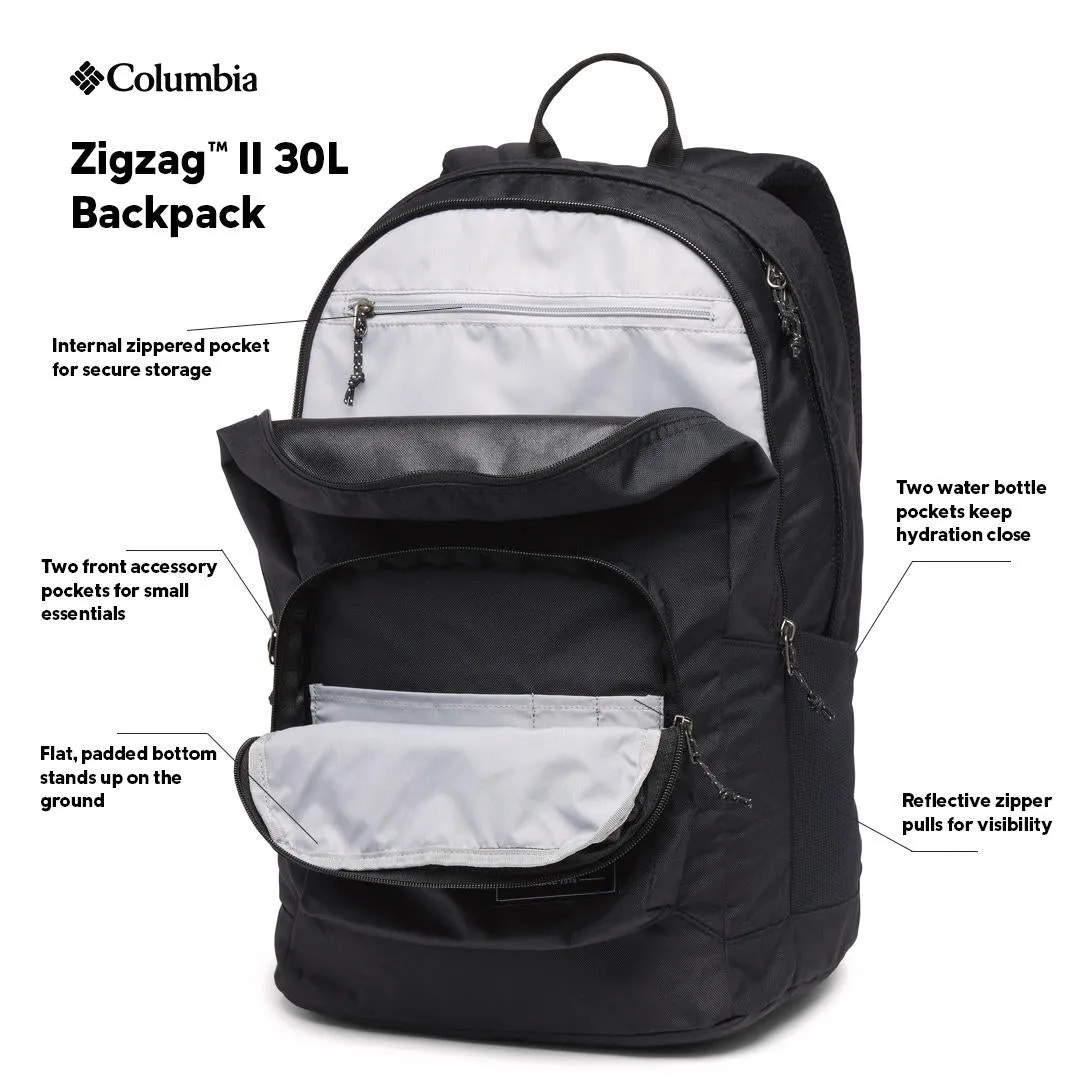 Columbia Unisex Black Zigzag II Backpack 30 L