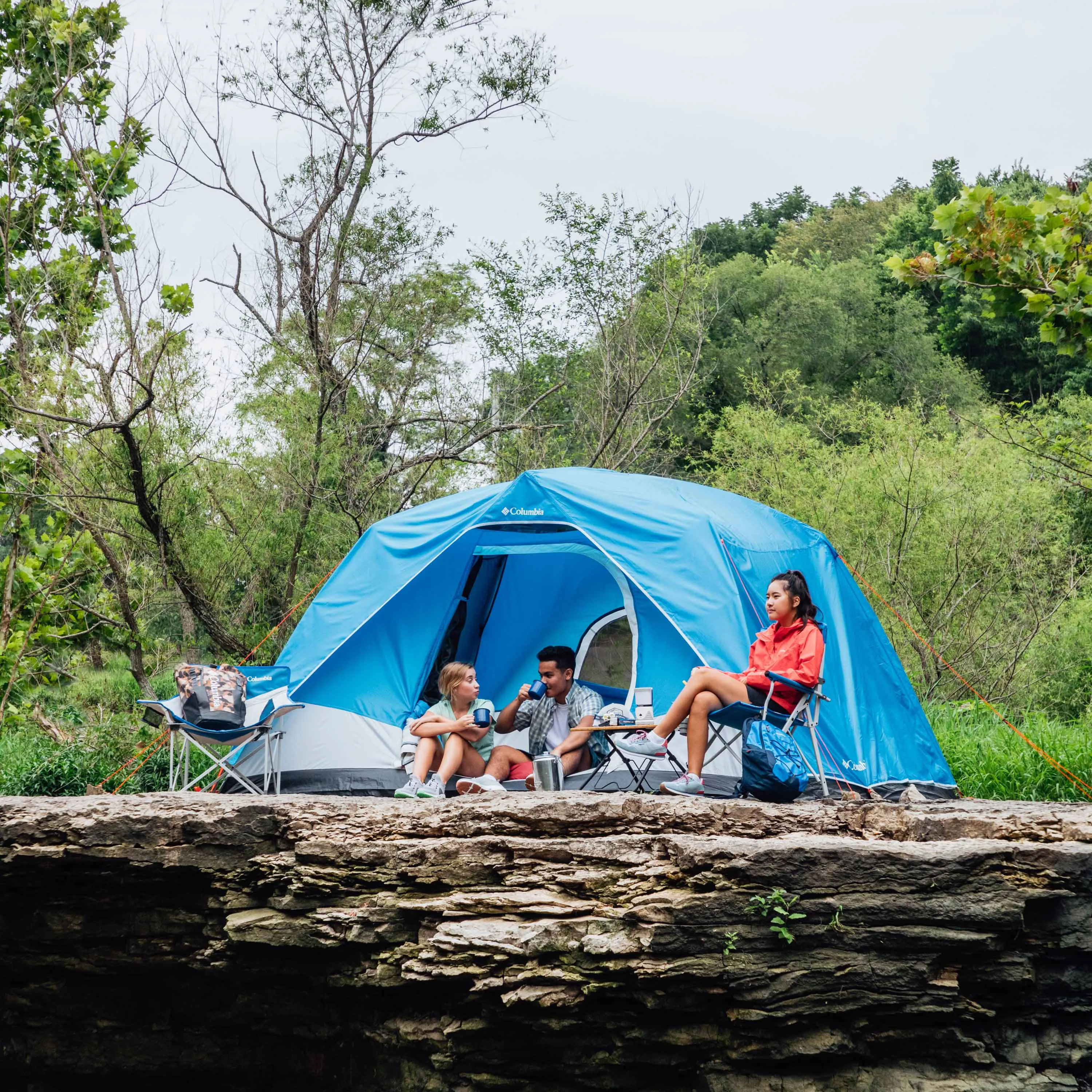 Columbia Unisex Blue 6P FRP Dome Tent