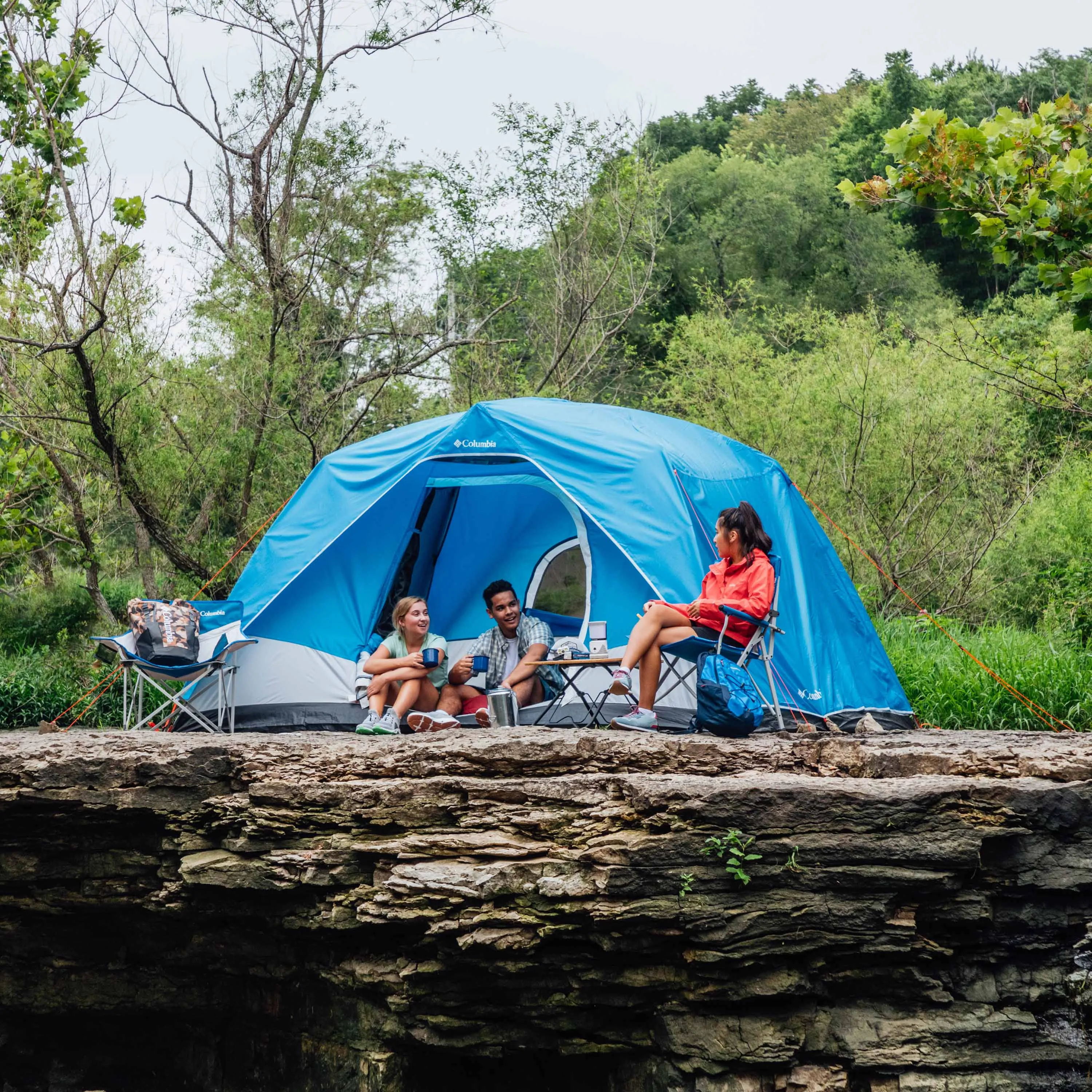 Columbia Unisex Blue 6P FRP Dome Tent