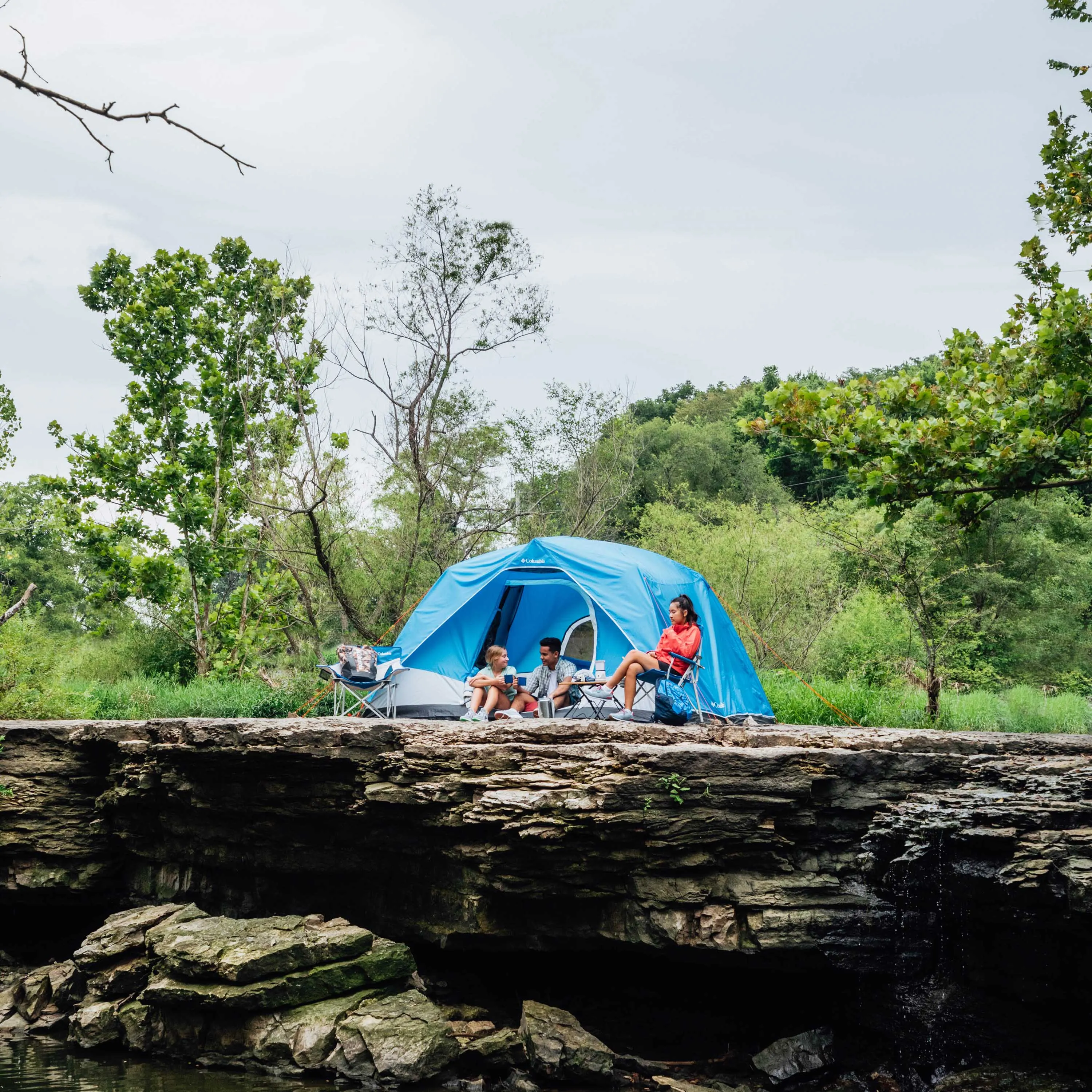 Columbia Unisex Blue 6P FRP Dome Tent