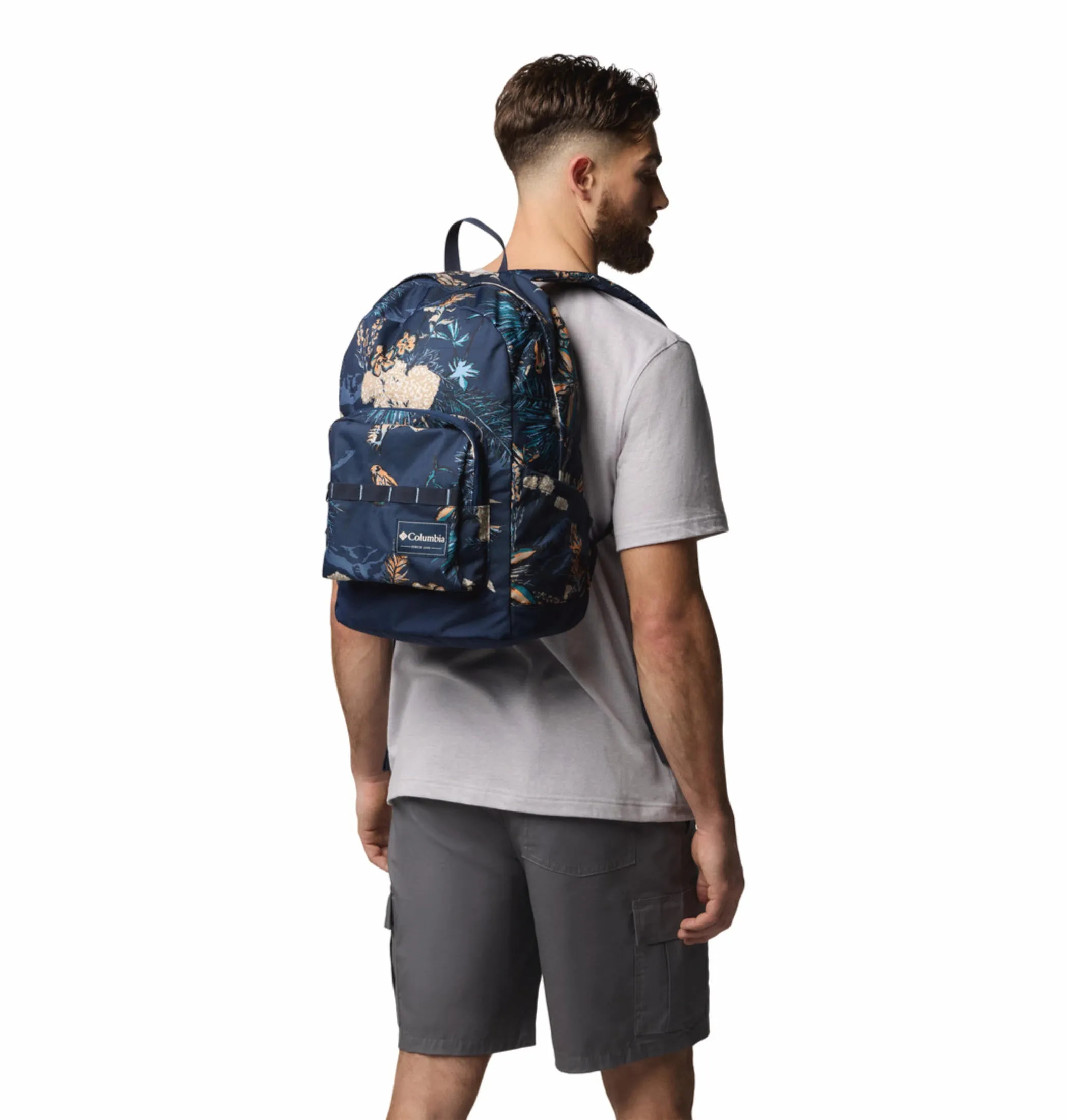 Columbia Unisex Blue Zigzag II Printed Backpack 22 L