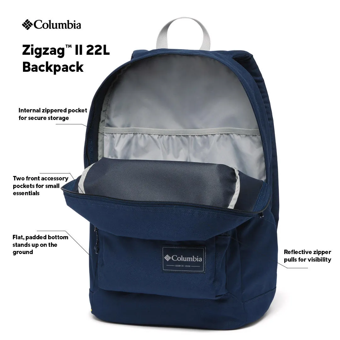 Columbia Unisex Navy Blue Zigzag II Backpack 22 L