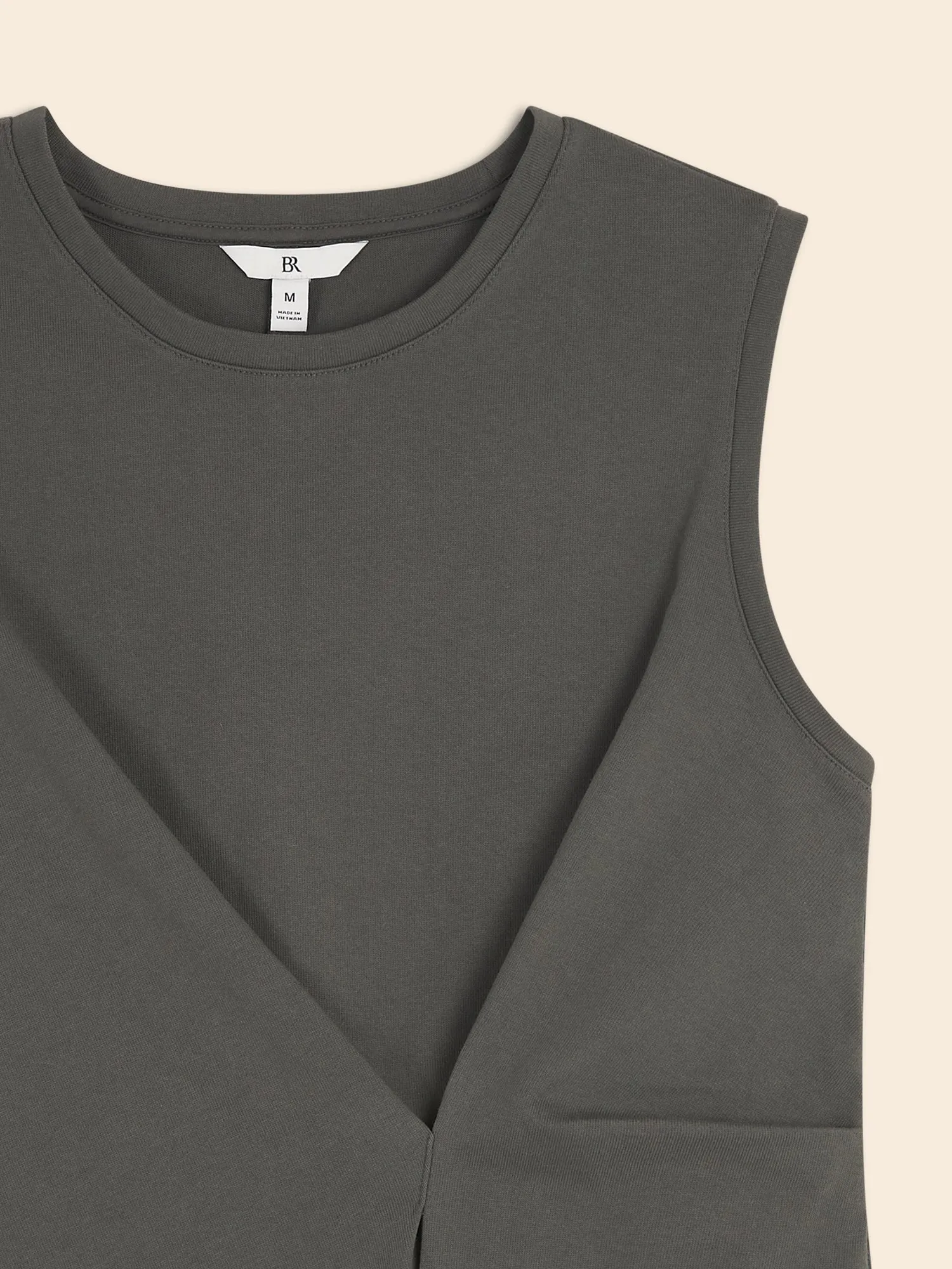 Cotton Draped Tank Banana Republic