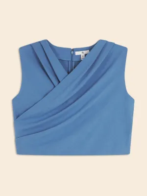 Cotton Wrap Crop Top Banana Republic