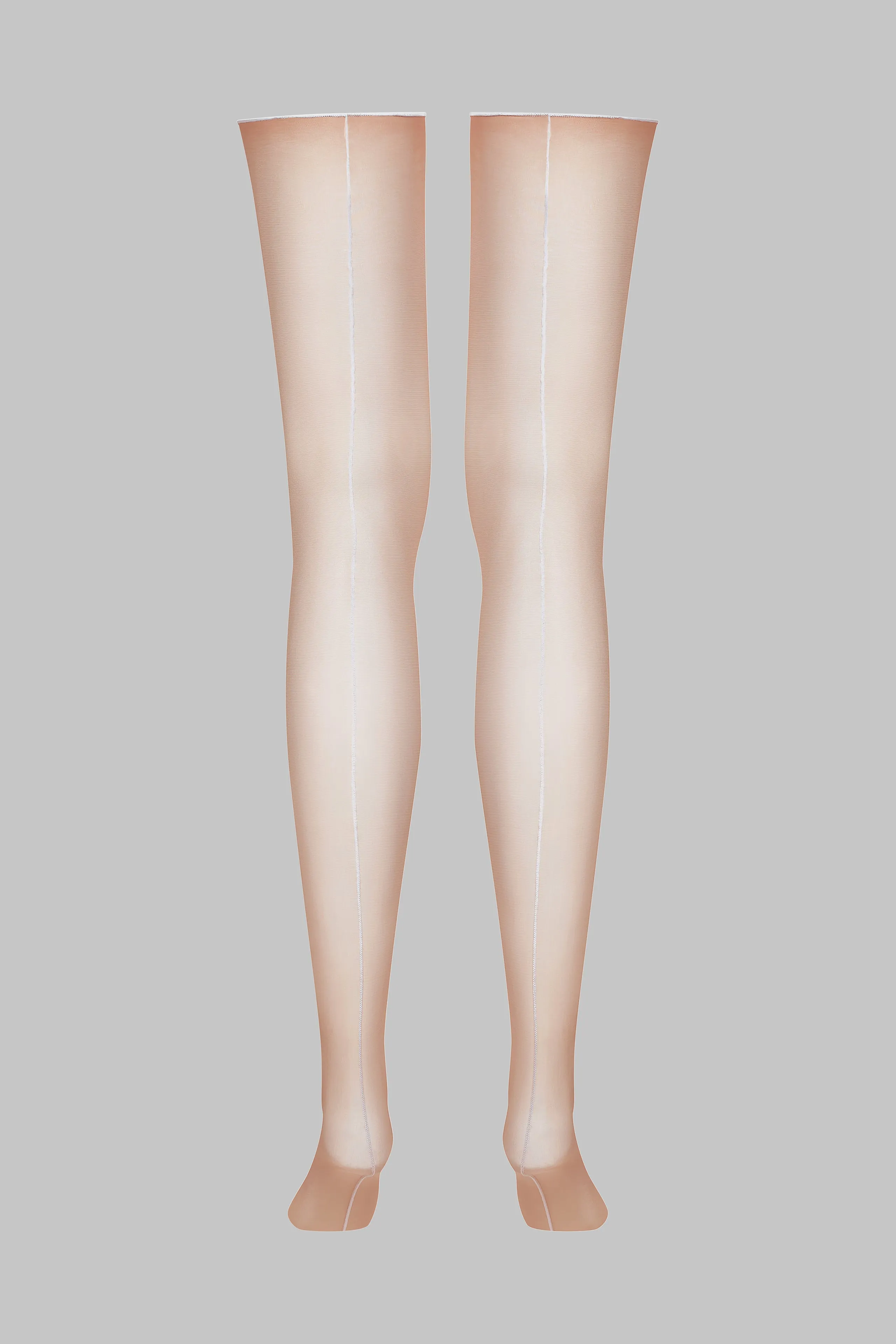 Cut and curled back seamed stockings - 20D  - Les Coquetteries Maison Close