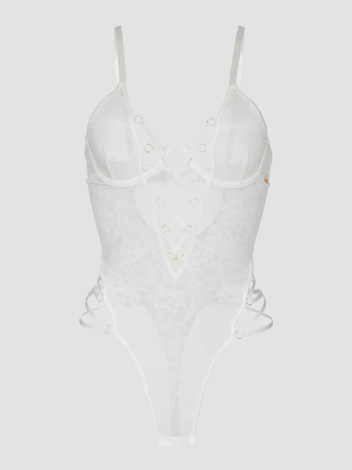 Dahlia Strappy Lace Teddy by Frederick's of Hollywood