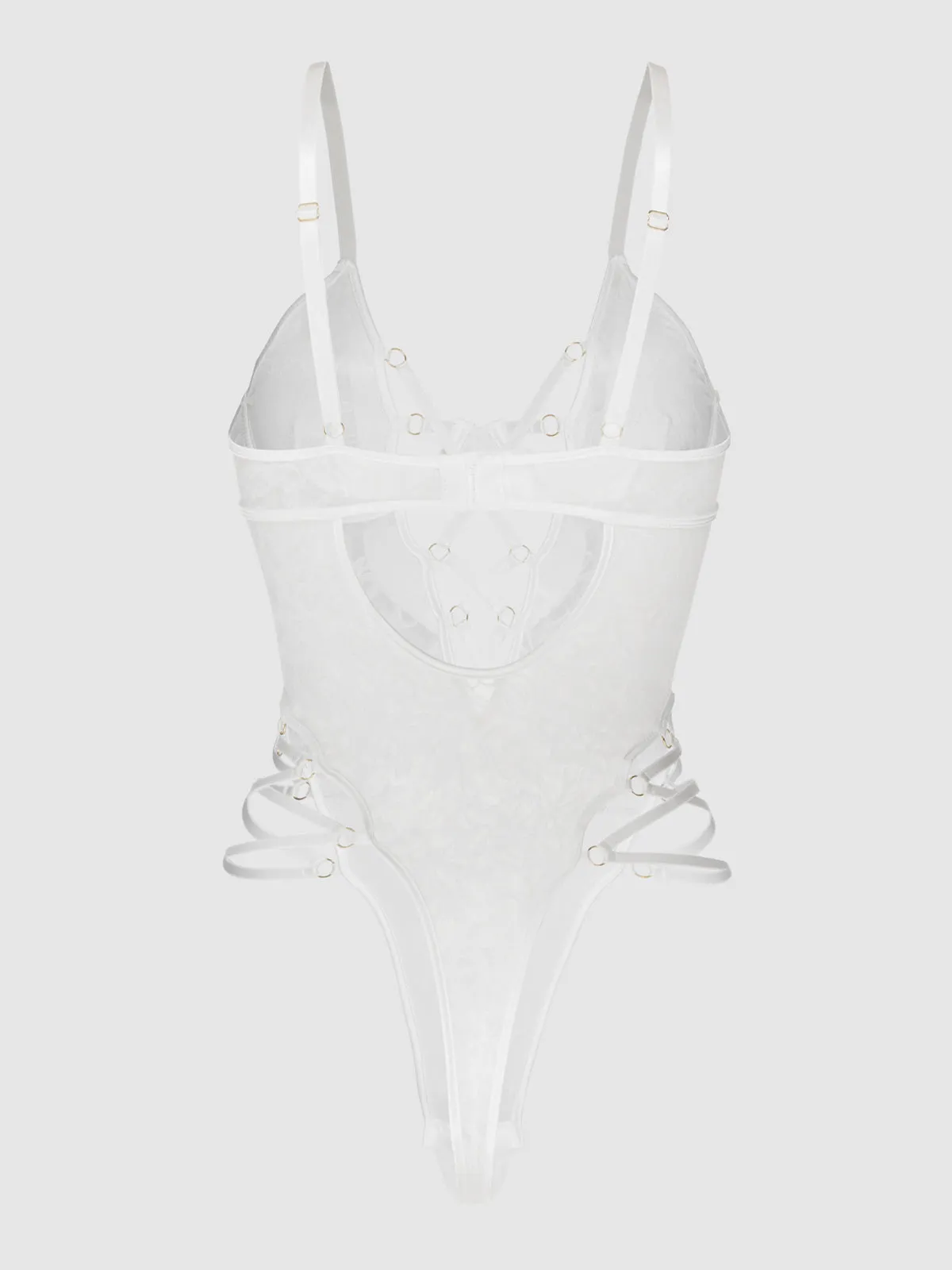 Dahlia Strappy Lace Teddy by Frederick's of Hollywood