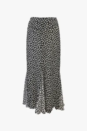 Daisy Pucker Maxi Skirt Annasui