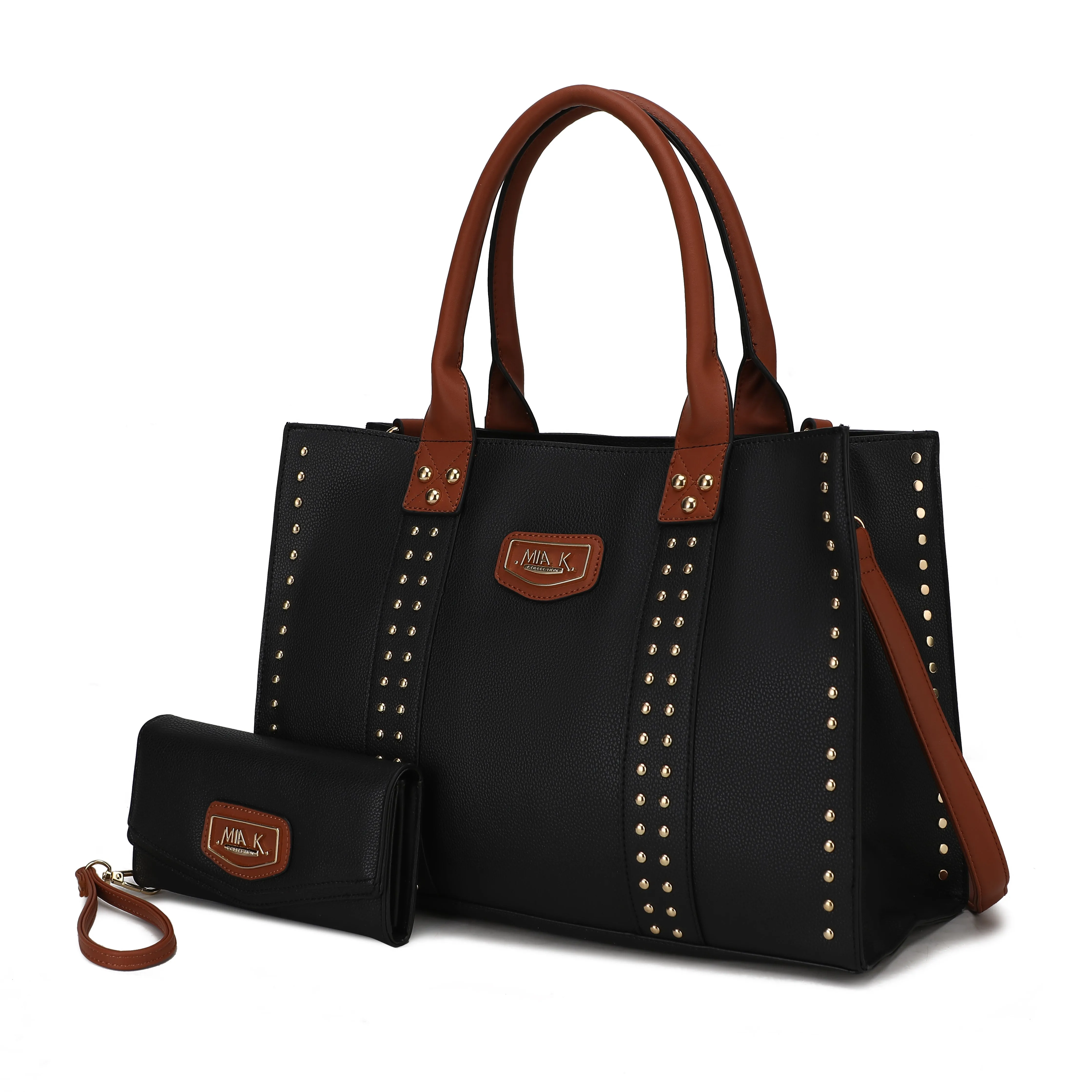 Davina Vegan Leather Womens Tote Bag with wallet