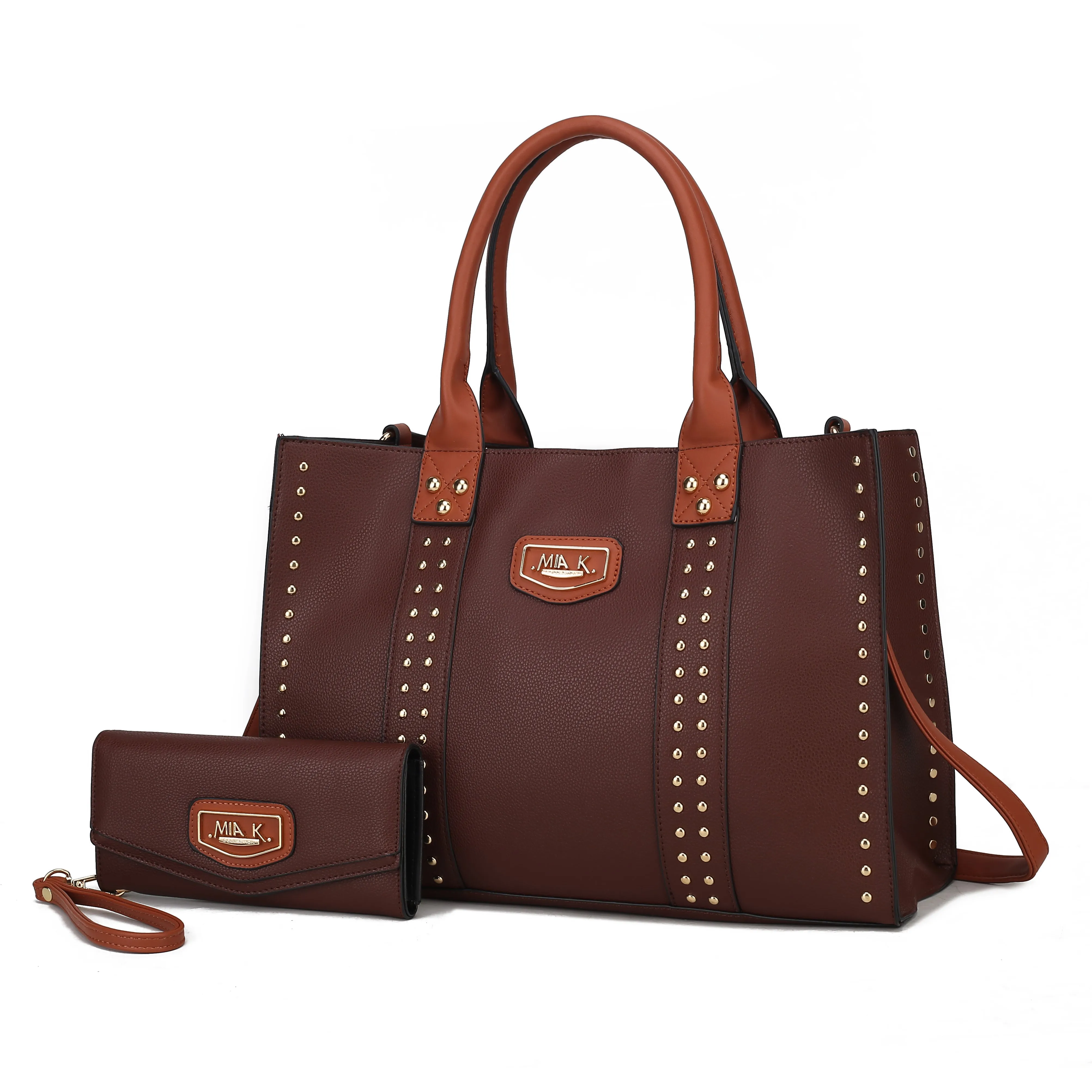 Davina Vegan Leather Womens Tote Bag with wallet