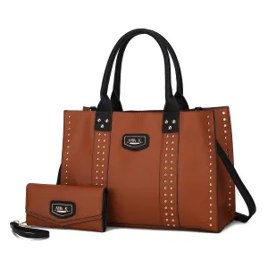 Davina Vegan Leather Womens Tote Bag with wallet