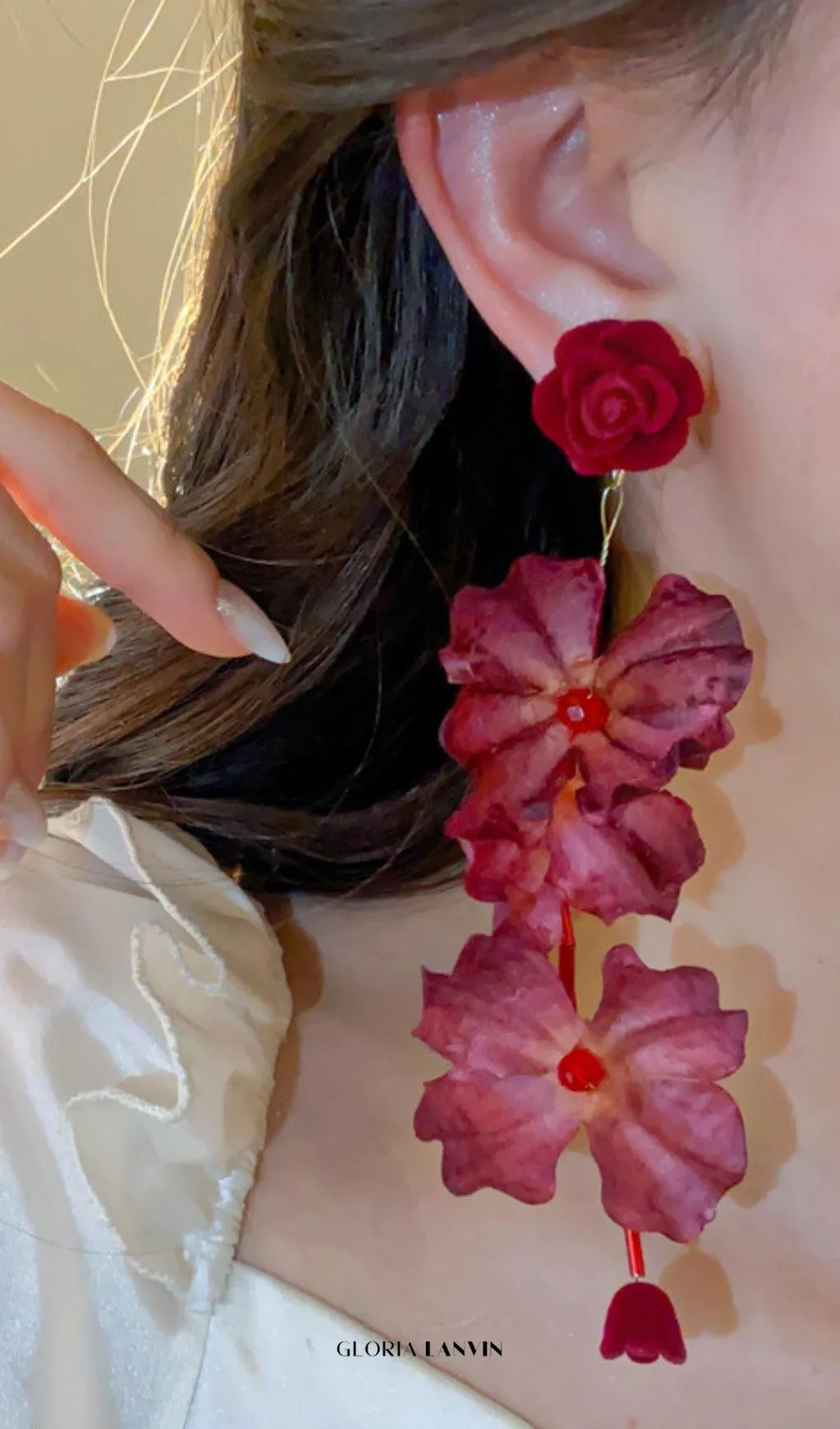 Debbie Flower Earrings Gloria Lanvin