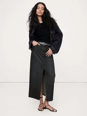 Denim Maxi Skirt Banana Republic