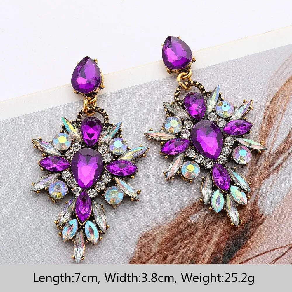 DIAMANTE DROP EARRINGS Gloria Lanvin
