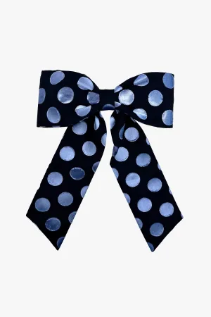 Dot Chiffon Bow Hair Clip Annasui