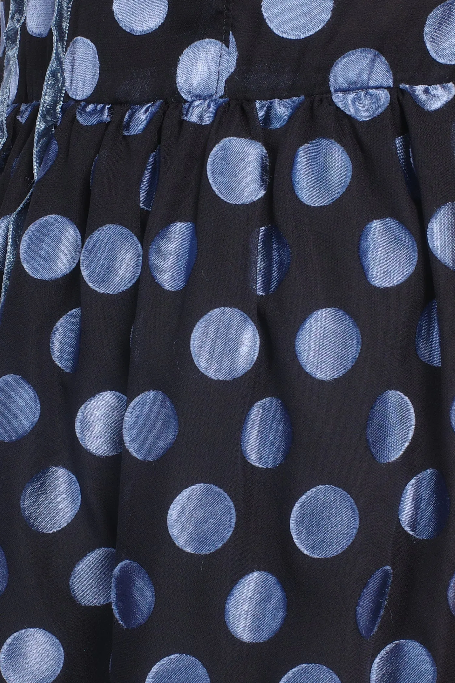 Dot Chiffon Ruffle Mini Dress Annasui