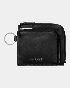 Double Vegas Zip Wallet | Black / Silver Carhartt WIP