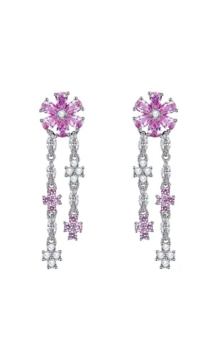 DROP SHAPED FLOWER EARRINGS Gloria Lanvin