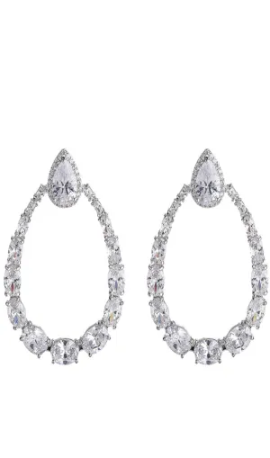 DROP-SHAPED ZIRCON EARRINGS Gloria Lanvin
