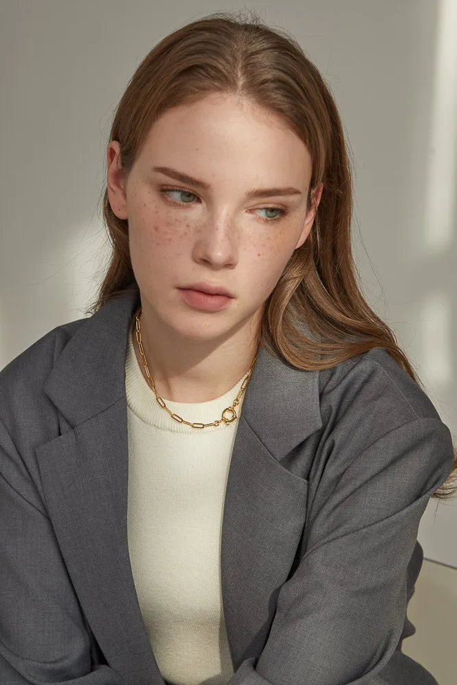 Elaine Paper Clip Chain Necklace