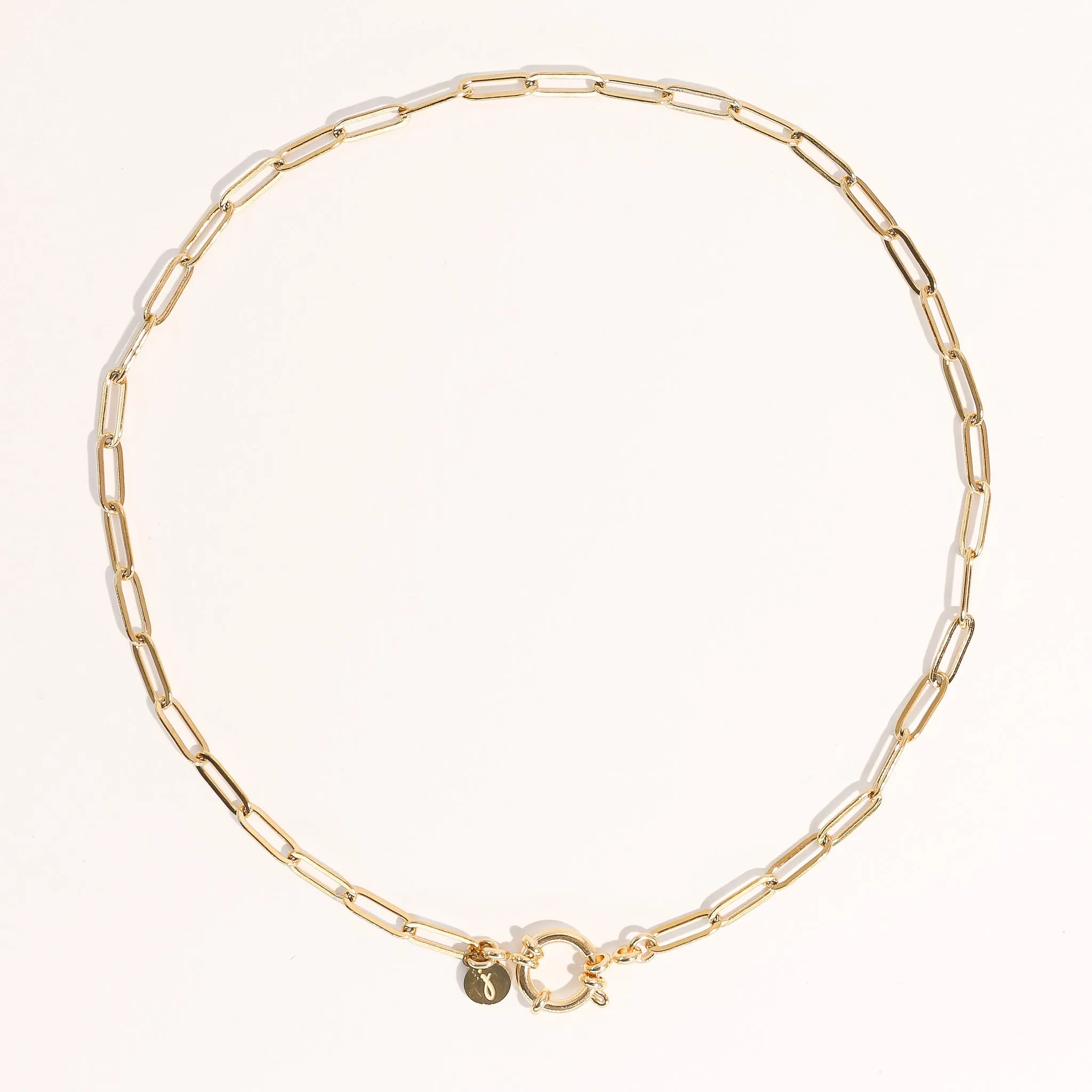 Elaine Paper Clip Chain Necklace