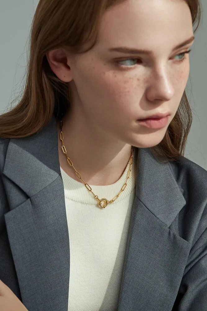 Elaine Paper Clip Chain Necklace