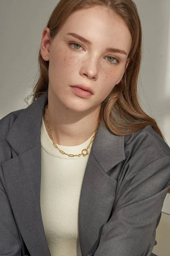 Elaine Paper Clip Chain Necklace
