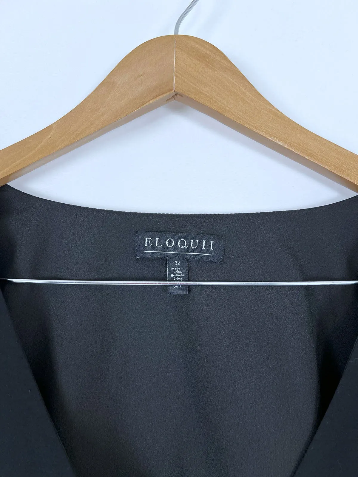 eloquii Size 32 Black Crop Blouse