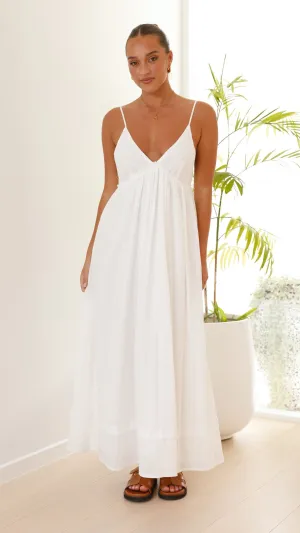 Elouise Maxi Dress - White Billy J