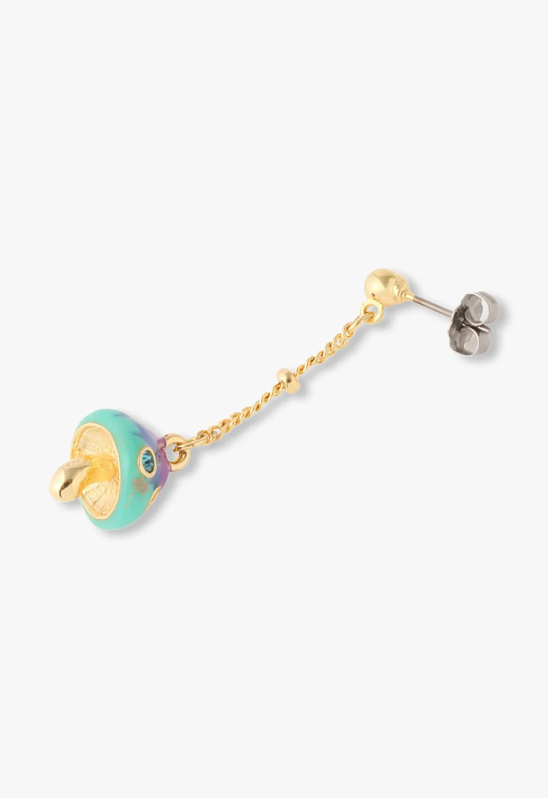 Enchanted Mini Mushroom Earrings - Gold Annasui
