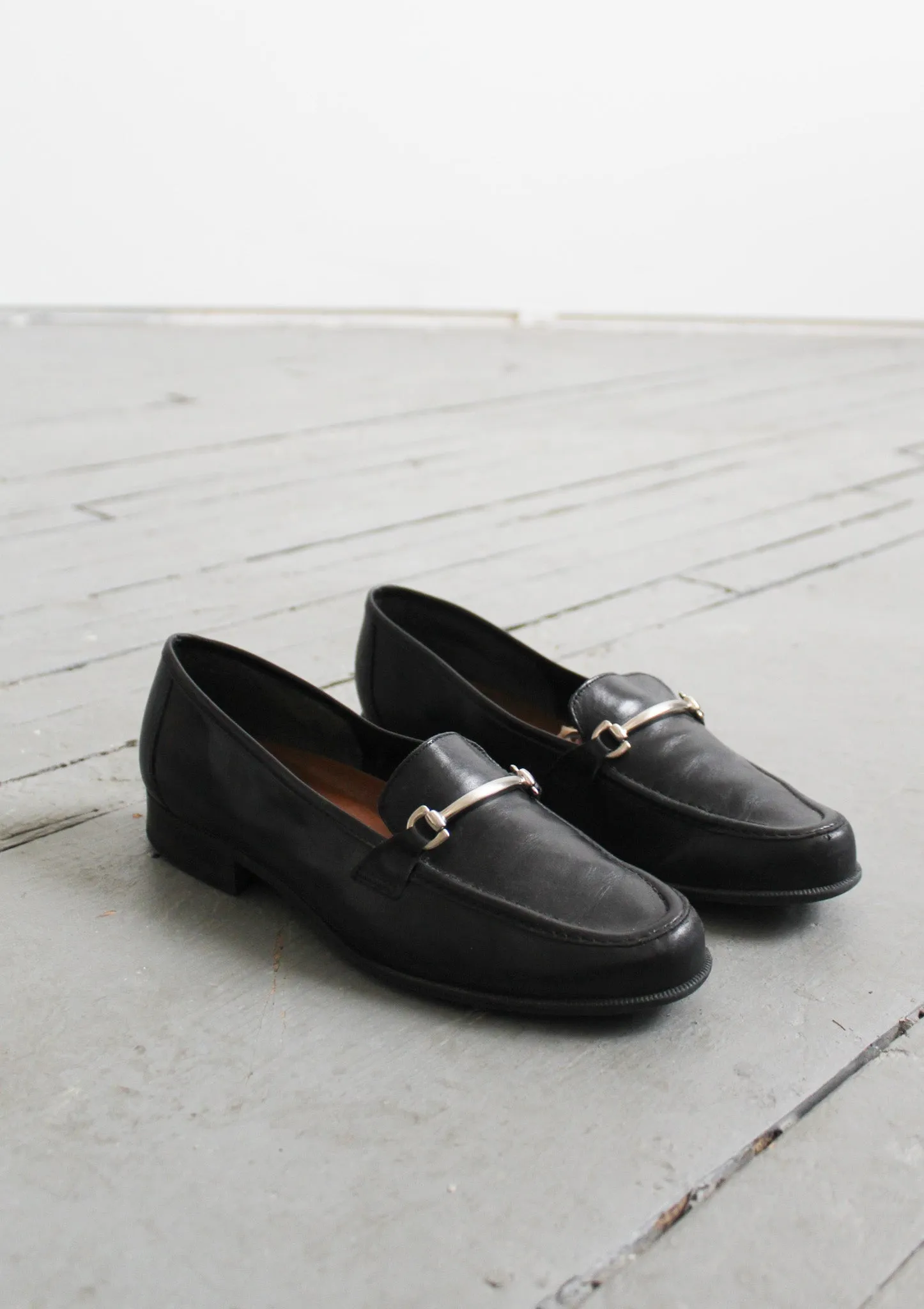 equestrian leather loafers size 7 1919 Vintage