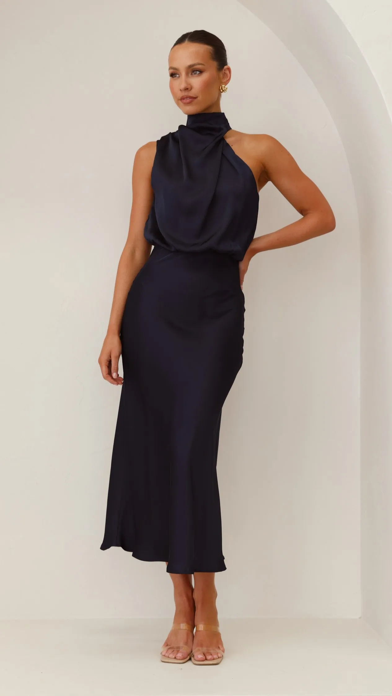 Esther Maxi Dress - Navy Billy J