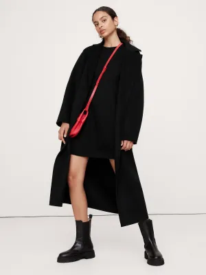 Everywhere Ponte Seamed Mini Dress Banana Republic