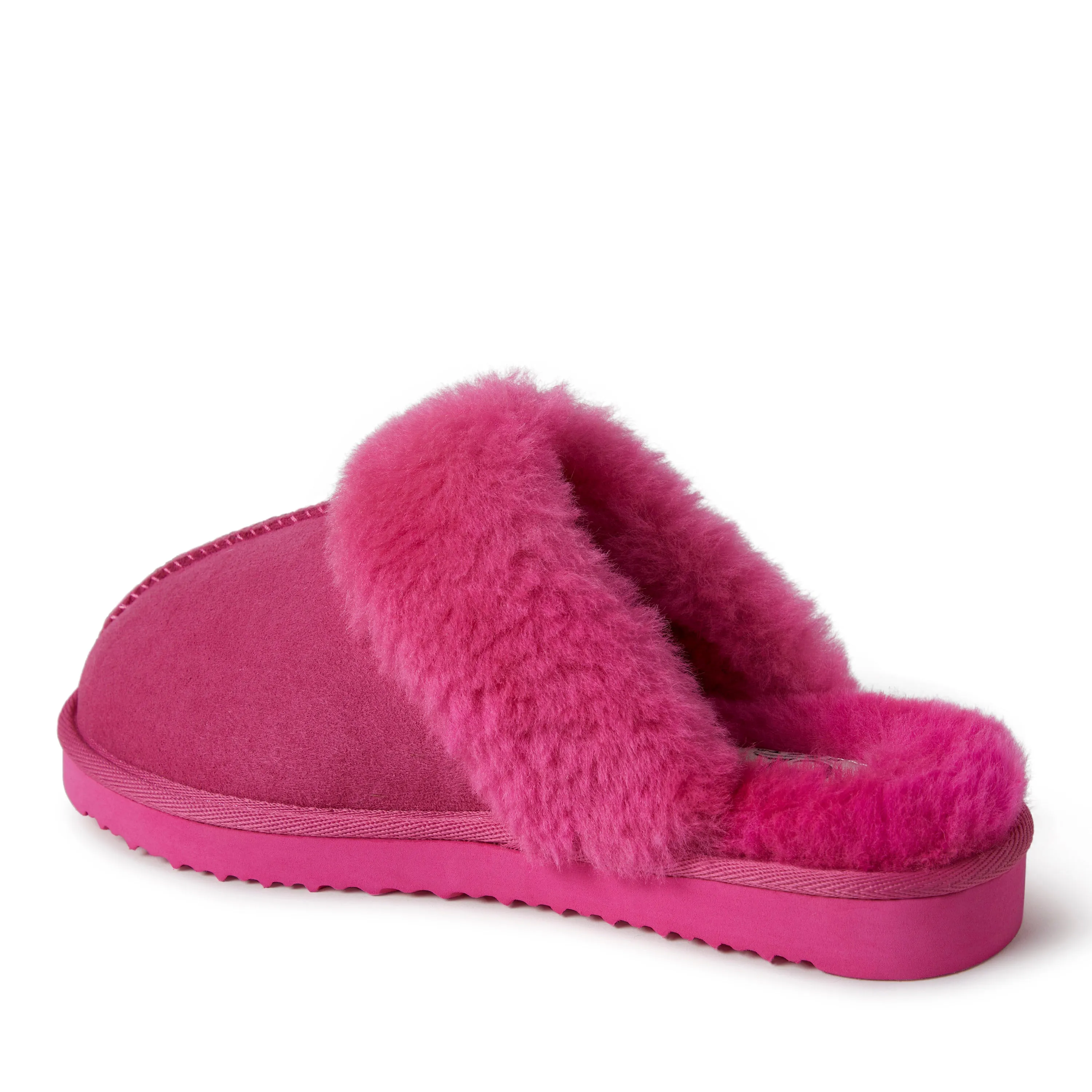 EZ Feet Womens Genuine Shearling Scuff Slipper