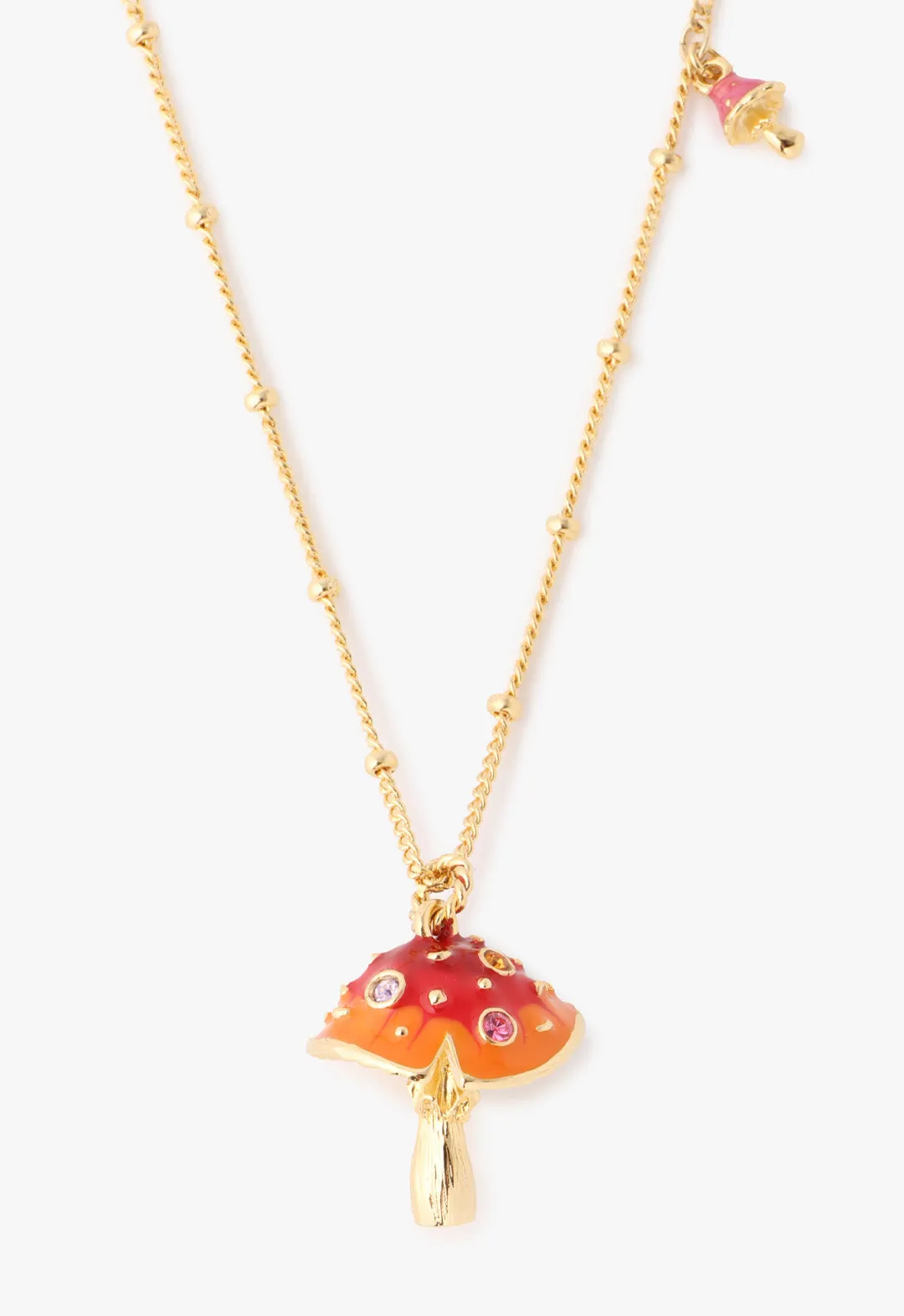 Fairytale Mushroom Necklace - Gold Annasui