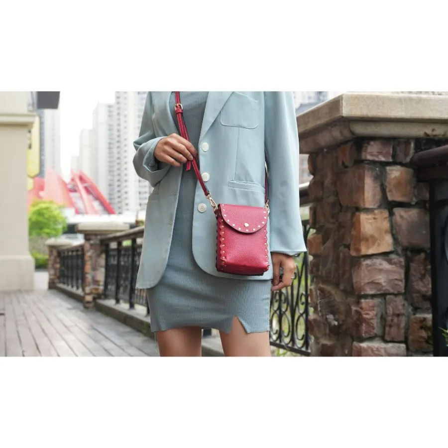 Filomena Vegan Leather Womens Crossbody