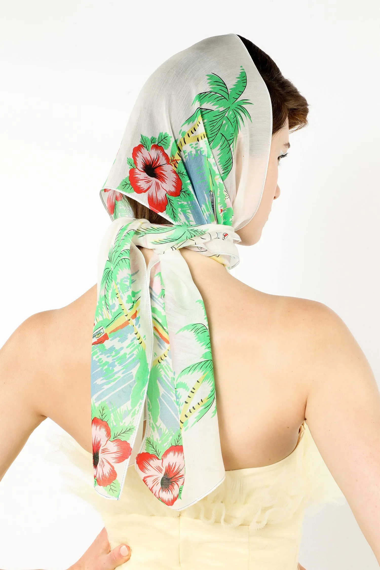 Florida Silk Voile Long Scarf Annasui