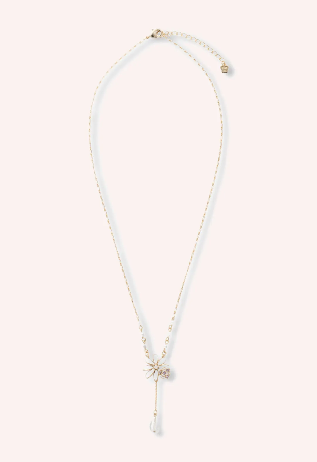 Flower Teardrop Necklace Annasui