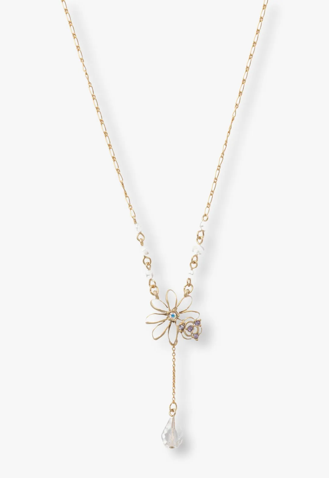 Flower Teardrop Necklace Annasui